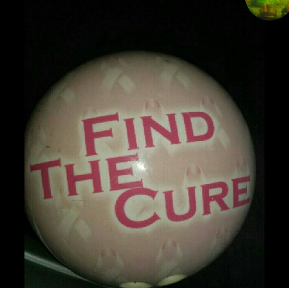 breast cancer awareness bowling ball